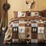 Wake In Cloud - Comforter Set, Southwestern Aztec Country Horse Cowboy. Fixed Price $53.07.