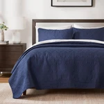 Madison Park Quebec Quilt Set - Luxurious Damask Stitching Design, Filled, Queen. Fixed Price $97.99.