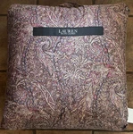 New Ralph Lauren Hallie King Size Cotton Comforter & Shams Set Clay Tan Multi. Fixed Price $265.00.