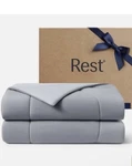 Rest Evercool Cooling Comforter Full/queen 90"X90" Inches Gray. Fixed Price $129.00.