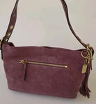 2006 Coach Legacy Suede Plum Soft Duffle Purse Bag Excellent Condition. Fixed Price $299.95.