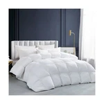 Luxurious White Solid Heavy Weight, King Size Goose Feathers Down Comforter F.... Fixed Price $181.20.
