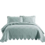 3PCS 100% Cotton Oversized Bedspread Set Coverlet Lightweight Quilt Tk. Fixed Price $189.99.
