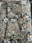 Set Of 3 Sherry Kline Green Floral King Size Comforter With 2 Pillow Shams. Fixed Price $95.00.