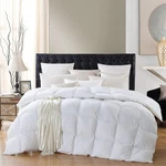 Goose Down Comforter Queen 55OZ 1200TC Egyptian Cotton White Stripe Factory Fill. Fixed Price $209.99.