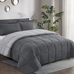 Hig 3PC Grey Queen Size Comforter Set - All Season Reversible Down Alternative. Fixed Price $38.62.