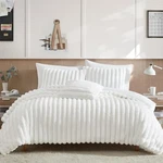 Everett Faux Fur 4-PIECE Comforter Set King White Luxury. Fixed Price $196.19.