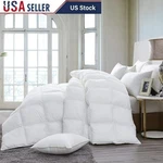 Hungarian Goose Down Comforter All-season 800TC Egyptian Cotton Baffle Box New. Fixed Price $190.75.