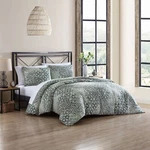 Stone Cottage Abingdon Cotton Green 3 Piece Comforter Set-full/queen. Fixed Price $129.99.