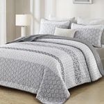 Cottolester Boho Quilt Set King Size Gray Farmhouse Bedding Striped Li. Fixed Price $55.87.