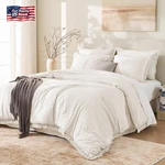 Andency King Size Comforter Set Beige, 3 Pieces Boho Lightweight Tassel Fluffy. Fixed Price $64.15.