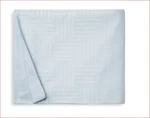 Sferra Andello Full Queen Duvet Cover Linen Blend Geometric Aquamarine Blue Nip. Fixed Price $399.95.