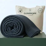 Cloud Scape Linen 100% Cotton Blanket / Calking (92"X108") Ensign Blue. Fixed Price $126.22.