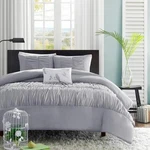 New Zone Mirimar 4 Piece Duvet Cover Set, King/california King, Grey. Fixed Price $89.71.
