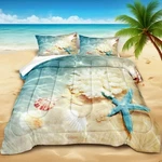 Bedbay Beach Comforter Sets King Size Themed Bedding 4 Pieces Microfiber. Fixed Price $98.61.
