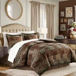 Croscill Galleria 4 Piece Comforter Set - Brown King Nwt Free Shipping. Fixed Price $235.99.