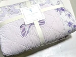 Pottery Barn Yvette Patchwork Pale Lavender Purple Gray Full Queen Quilt 2 Shams. Fixed Price $148.00.