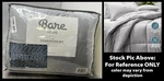 Bare Home Set: Down Alternative COMFORTER+2 Pillow Shams Grey Queen. Fixed Price $49.45.