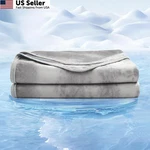 Emme Cooling Blanket 50"X70", Q-max 0.5 THROW(50"X 70"), 05-TIE Dye Grey. Fixed Price $27.66.