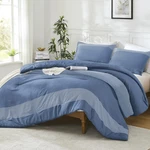 Sapphire Blue King Comforter Set - 3 Piece Lightweight All Season Bedding. Fixed Price $106.99.