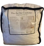 Charter Club Two-in-one Comforter King White Down Alternative Hypoallergenic. Fixed Price $79.99.