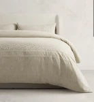 Banana Republic Home Embroidered Linen-cotton Duvet Cover King. Fixed Price $200.00.