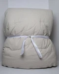 Pottery Barn Honeycomb Cotton Comforter, F/q 92" X 88" Oatmeal Color New. Fixed Price $109.95.
