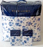 Ralph Lauren 3 Pc Adelaide Floral King Comforter & Pillow Shams Set New. Fixed Price $348.00.