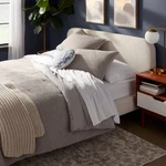 3PC Full/queen Traditional Cozy Chenille Comforter & Sham Set Gray - Threshold. Fixed Price $23.99.