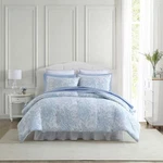 Bedford 3-PIECE Blue Cotton King Comforter Set. Fixed Price $100.00.