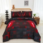 Comforter Set Full Size 6 Piece Boys Gaming Bedding Red Black Perfemet. Fixed Price $89.99.