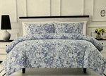3 Pc Kate Spade Blue & White Inky Floral Full / Queen Comforter Shams Set Nip. Fixed Price $148.75.