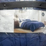 Threshold Target 3 Piece Comforter Set Eyelet Blue Full/queen New. Fixed Price $83.60.