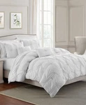 Cathay Home Inc. Floral Pintuck Comforter Set, Twin/twin Xl - White. Fixed Price $59.40.