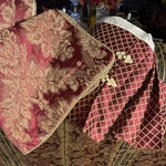 Nwot Burgundy Gold Comforter Set Damask 6 Pc Store Display Queen. Fixed Price $149.99.