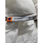 Ikea Tilk White Comforter Lightweight Duvet Insert 100X88" Queen King Bedding. Fixed Price $52.30.