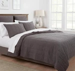 Threshold Full/queen Space Dyed Cotton Linen Quilt & Sham Set, New. Fixed Price $69.99.