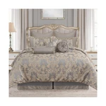 Loom And Mill 9-PIECE Jacquard Comforter Set King, Royal Elegant Damask Desig.... Fixed Price $429.73.