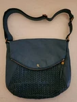 Elliott Luca Blue/green Leather Medium Size Handbag/purse.. Fixed Price $22.49.
