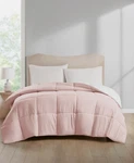 Home Design Lightweight Reversible Down Alternative Microfiber Comforter, Full/q. Fixed Price $42.00.