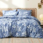 Bedsure King Comforter Set 7 Piece Floral Blue. Fixed Price $114.99.