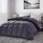 Luxurious King/california Goose Down Comforter, Unique Gray Solid, 600 T.... Fixed Price $241.84.
