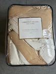 Christian Siriano Crinkle Luster Velvet Comforter Set, King, Champagne. Fixed Price $60.00.