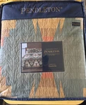 Pendleton Siskiyou Full/queen Quilted Cotton Coverlet Set. Fixed Price $105.00.