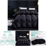 Queen Size Blackgrey Comforter 1200TC Cotton Premium All Seasons Duvet Insert. Fixed Price $297.99.
