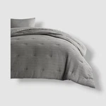 Ienjoy Home Gray Waffle Textured 2-PIECE Comforter Set Size Twin/twin Xl. Fixed Price $48.59.