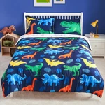 Kid Twin Comforter Set 5 Piece Dinosaur Bedding Boys Girls Super Soft Mi. Fixed Price $72.99.