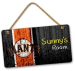 Personalized Mlb Baseball San Francisco Giants Bedroom Door & Wall Hanging Sign. Fixed Price $17.95.