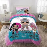 5-PCS Twin/full L.o.l. Surprise! Comforter/sheet Set 81X96 Shams Lol Rock. Fixed Price $42.85.