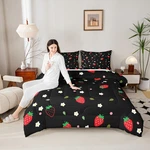 Erosebridal Strawberry Bedding Kawaii Room Decor Sets For Kids. Fixed Price $113.76.